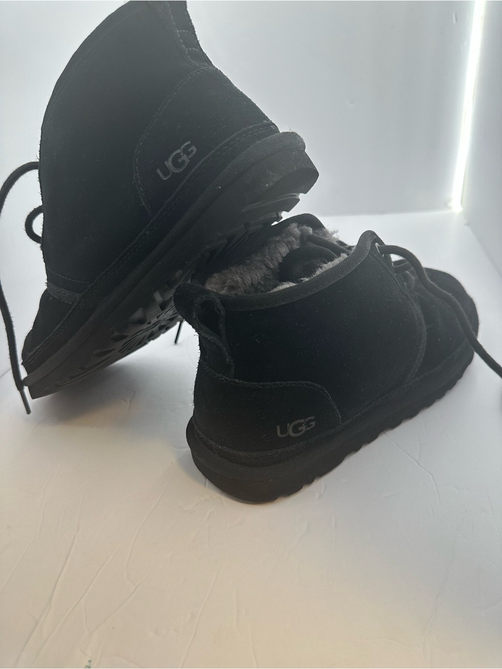 Black suede mini boots 🖤 cozy winter essential | worn - Size 8 - Picture 7 of 16
